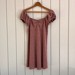 Luna Chix Pink Sweetheart Neckline Mini Dress Size Small